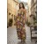 Vestido Longo Iúna Viscose Estampa Cores Vibrante