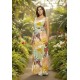 Vestido Longo Iúna Viscose Estampa Aurora Suave