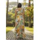 Vestido Longo Iúna Viscose Estampa Aurora Suave