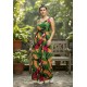 Vestido Longo Iúna Viscose Estampa Festa dos Tucanos