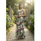 Vestido Longo Iúna Viscose Estampa Encanto Botânico
