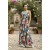 Vestido Longo Iúna Viscose Estampa Floresce