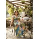 Vestido Longo Iúna Viscose Estampa Brisa Botânica