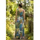 Vestido Longo Iúna Viscose Estampa Brisa Botânica