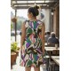 Vestido Curto Juraci Viscose Estampa Encanto Botânico