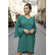 Vestido Curto Inaiê Viscose Amplo Verde