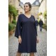 Vestido Curto Inaiê Viscose Amplo Preto