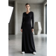 Vestido Longo Inema Malha Manga Longa Preto
