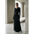 Vestido Longo Inema Malha Manga Longa Preto