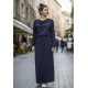 Vestido Longo Ipanema Malha Manga Longa Preto