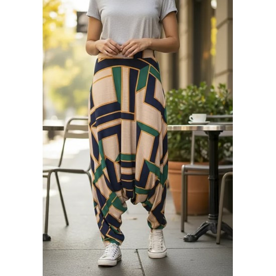 Calça Saruel Iracema Malha Estampa Chapada de Areia