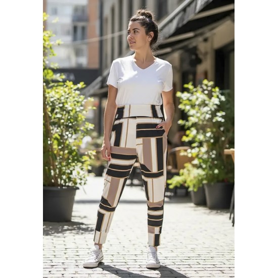 Calça Saruel Malha com Bolso Estampa Igaci