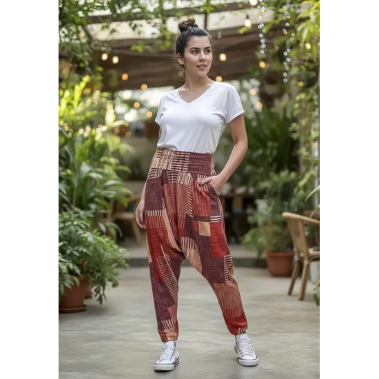Calça Saruel Malha com Bolso na Frente Tramas do Sol