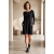 Vestido Curto Jurema Malha Manga Longa Preto