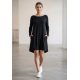 Vestido Curto Jurema Malha Manga Longa Preto