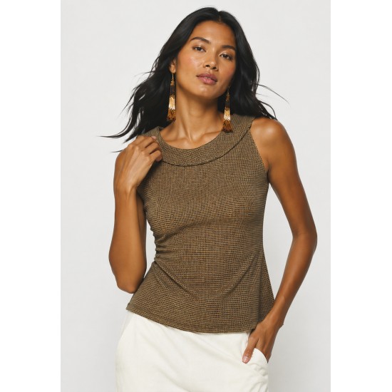 Blusa Regata Potira Malha Bronze Jatobá
