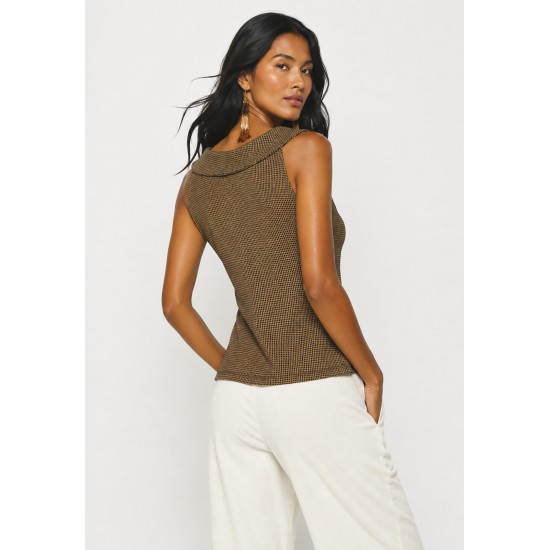 Blusa Regata Potira Malha Bronze Jatobá