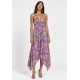 Vestido Pairari Viscose Estampa Jardim de Arumã