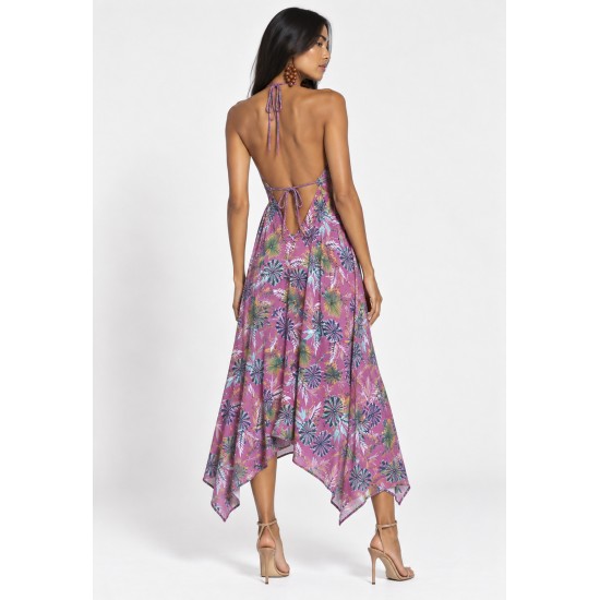 Vestido Pairari Viscose Estampa Jardim de Arumã