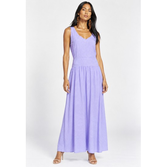 Vestido Midi Viscose Regata Amanari Névoa de Lavanda