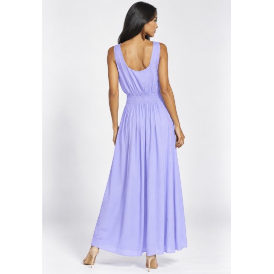 Vestido Midi Viscose Regata Amanari Névoa de Lavanda