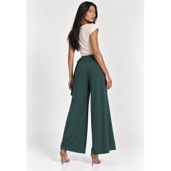 Calça Transpasse Nadi Pantalona Verde Musgo