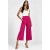 Calça Pantacourt Malha Encorpada Rosa Hibisco