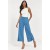 Calça Pantacourt Malha Encorpada Azul Mururé