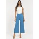Calça Pantacourt Malha Encorpada Azul Mururé