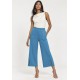 Calça Pantacourt Malha Encorpada Azul Mururé