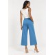 Calça Pantacourt Malha Encorpada Azul Mururé