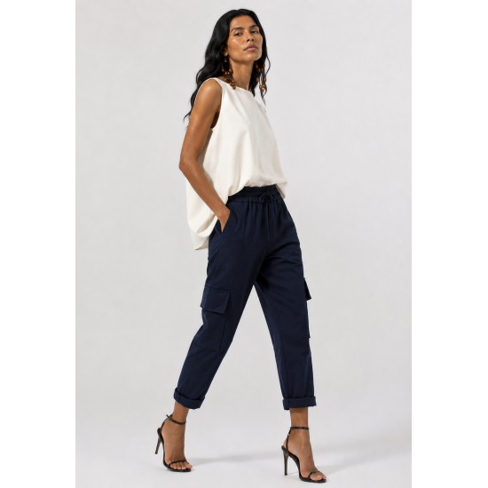 Calça Cargo Mamirauá Algodão Azul Marinho