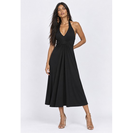 Vestido Midi Mamirauá Malha Preto