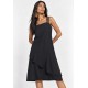 Vestido Curto Viscose Regata Alça Tripla Preto
