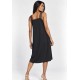 Vestido Curto Viscose Regata Alça Tripla Preto