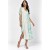 Vestido Midi Nhamundá Viscose Estampa Águas de Anavilhanas