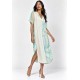 Vestido Midi Nhamundá Viscose Estampa Águas de Anavilhanas