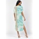 Vestido Midi Nhamundá Viscose Estampa Águas de Anavilhanas