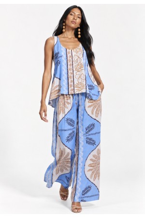 Conjunto Encontro do Arumã em Viscose – Regata Arapari e Pantalona Embaú