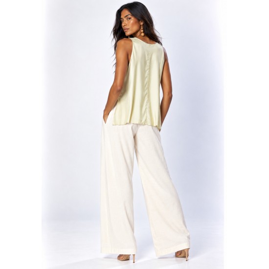 Blusa Regata Arapari Viscose Amarelo Murici