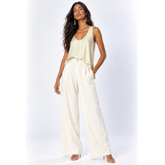 Blusa Regata Arapari Viscose Amarelo Murici
