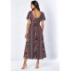 Vestido Bacajá Viscose Estampa Canto do Uirapuru