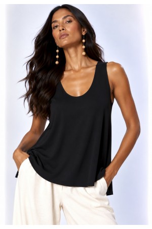 Blusa Regata Arapari Viscose Preta