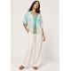 Blusa Feminina Gola V Manga Curta Estampa Águas de Anavilhanas