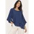 Blusa Ampla Cascata Azul Marinho