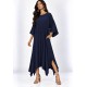 Vestido Plus Viscose Nascente Azul Marinho