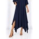 Vestido Plus Viscose Nascente Azul Marinho