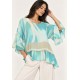 Blusa Ampla Cascata Estampa Águas de Anavilhanas