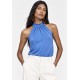 Blusa Trapézio Kaiapó Malha Azul Céu
