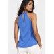 Blusa Trapézio Kaiapó Malha Azul Céu